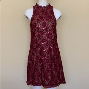 Speechless Juniors Red Lace Dress Size Small